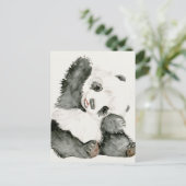 Baby Panda | Niedlich & Furry Postkarte (Stehend Vorderseite)