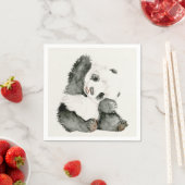 Baby Panda | Niedlich & Furry Serviette (Beispiel)