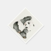 Baby Panda | Niedlich & Furry Serviette (Ecke)