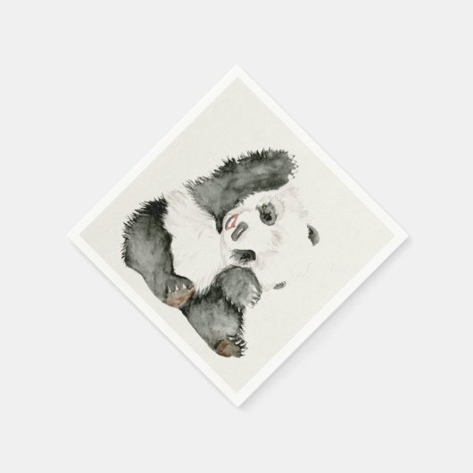 Baby Panda | Niedlich & Furry Serviette (Ecke)