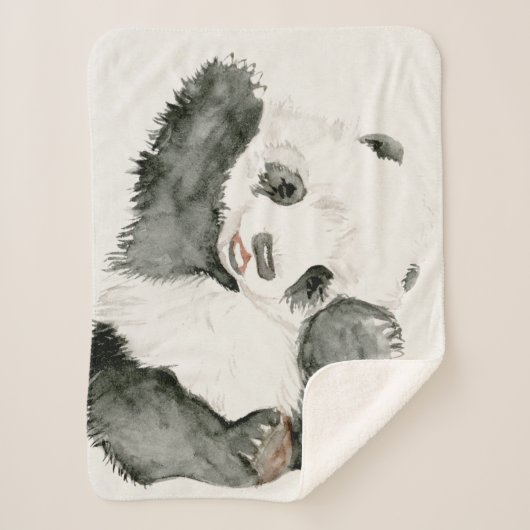 Baby Panda | Niedlich & Furry Sherpadecke (Vorderseite)