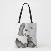 Baby-Panda | niedlich u. Pelz Tasche (Vorderseite)