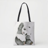 Baby-Panda | niedlich u. Pelz Tasche (Vorderseite)