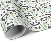 Baby Panda Pattern Geschenkpapier (Rolleneckpunkt)