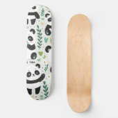 Baby Panda Pattern Skateboard (Vorderseite)