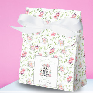 Baby Panda Pfingstrosen Dschungel Baby Shower Geschenkschachtel