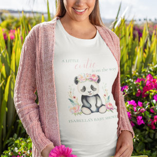 Baby Panda Pfingstrosen Dschungel Baby Shower T-Shirt