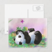 Baby Panda Postkarte (Vorne/Hinten)
