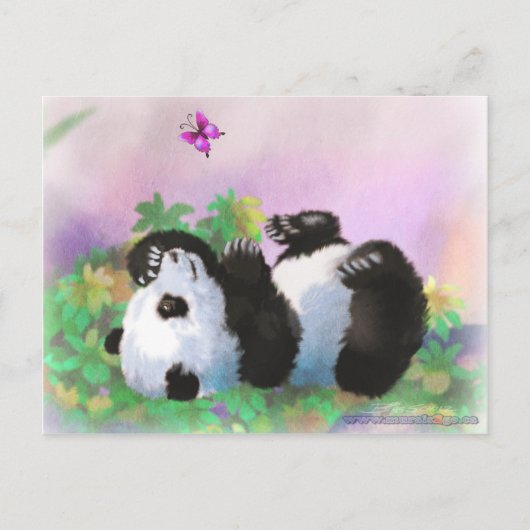 Baby Panda Postkarte (Vorderseite)