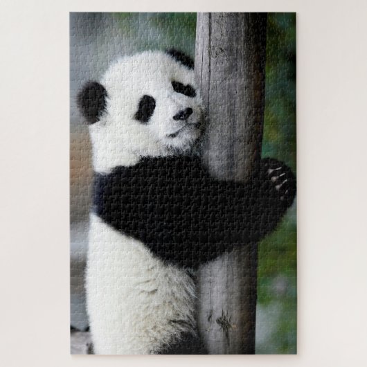 Baby Panda schlafend auf einem Baum, Jigsaw Puzzle (Vertikal)