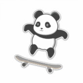Baby Panda Skateboard Aufkleber (Vorderseite)