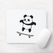 Baby Panda Skateboard Mousepad (Mit Mouse)