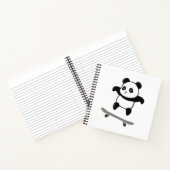 Baby Panda Skateboard Notizblock (Innenseite)