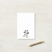 Baby Panda Skateboard Post-it Klebezettel (Auf Schreibtisch)