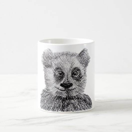 Baby Panda Zeichnend Tasse