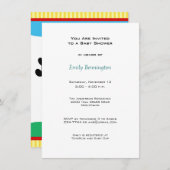 Baby Pandas Baby Dusche Einladung (Vorne/Hinten)