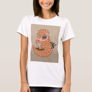 Baby Pangolin mit Ameise T-Shirt