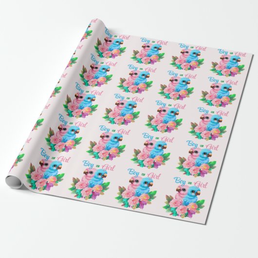 Baby Parrot Twins Geschenkpapier (Ungerollt)