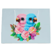 Baby Parrot Twins Große Geschenktüte (Vorderseite)