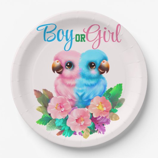 Baby Parrot Twins Pappteller (Vorderseite)