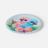 Baby Parrot Twins Pappteller (Schrägansicht)