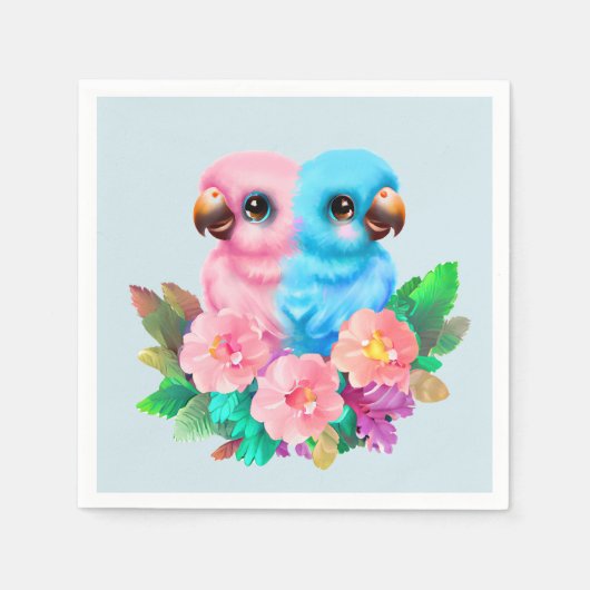 Baby Parrot Twins Serviette (Vorderseite)