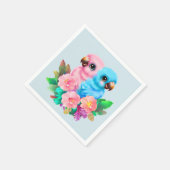 Baby Parrot Twins Serviette (Ecke)