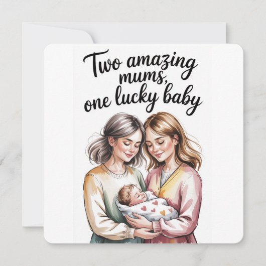 Baby-Party für zwei Mütter. (Vorderseite)