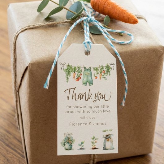 Baby-Party mit lokalem Wachstum  Geschenkanhänger