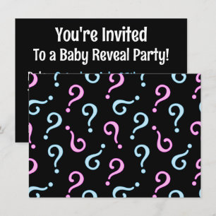 Baby-Party: Rosa oder Blau? Einladung