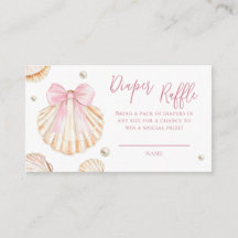 Baby-Party-Windel-Raffle mit rosa Schleife und Mus