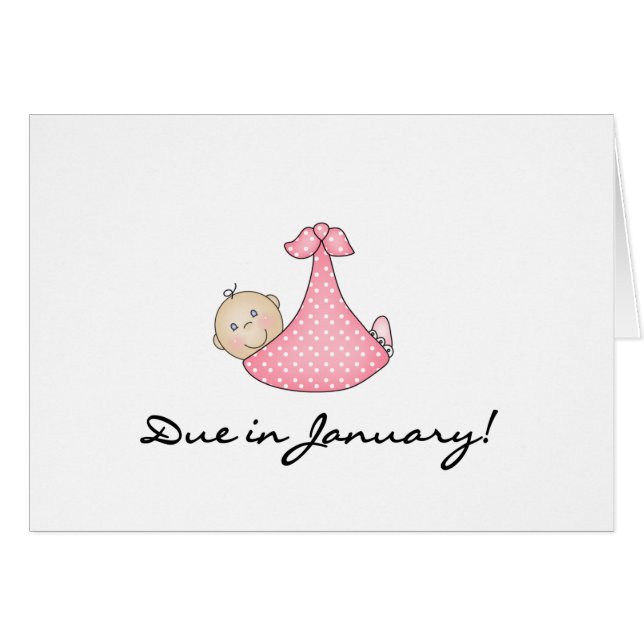Baby passend im Januar (Vorderseite (Horizontal))
