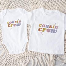 Baby-Passende Familie Retro Cousin-Crew
