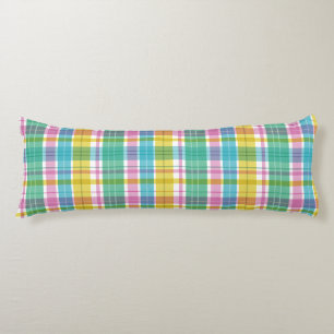 Baby Pastel Kariert Pink Blue Green Seitenschläferkissen