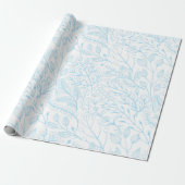Baby Pastel Light Blue Floral Elegante Hochzeit   Geschenkpapier (Ungerollt)