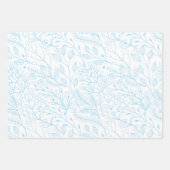 Baby Pastel Light Blue Floral Elegante Hochzeit  Geschenkpapier Set (Vorderseite 3)
