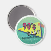 Baby Pattern Magnet der 90er (Vorderseite/Rückseite)