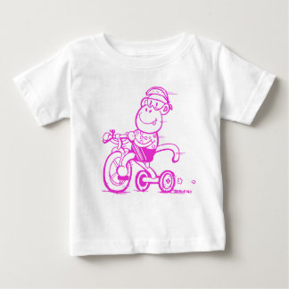 Baby Pedaling Monkey Tricycle Baby T-shirt