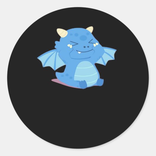 Baby - Peekabo Runder Aufkleber (Vorderseite)