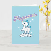 Baby Pegasus Card Karte (Gelbe Blume)