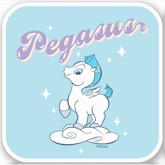 Baby Pegasus Sticker (Vorderseite)