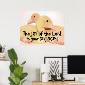 Baby Pekin Duck Duckling Bird Animal Pet Poster (Heimbüro)