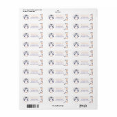 Baby Penguin Boho Blumendesign - Rücksendeadresse (Vorne)