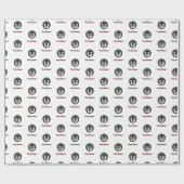 Baby Penguin Frohe Weihnachtswrapping Paper Geschenkpapier (Flach)