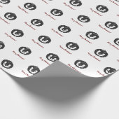 Baby Penguin Frohe Weihnachtswrapping Paper Geschenkpapier (Ecke)