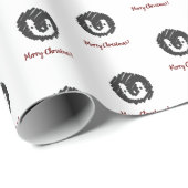Baby Penguin Frohe Weihnachtswrapping Paper Geschenkpapier (Rolleneckpunkt)