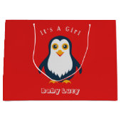 Baby Penguin Große Geschenktüte (Vorderseite)