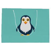Baby Penguin Große Geschenktüte (Rückseite)