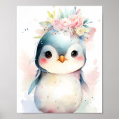 Baby Penguin Kinderzimmer Poster (Vorne)