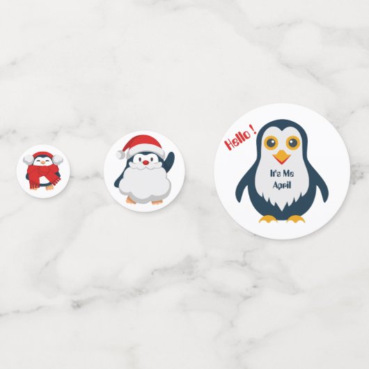 Baby Penguin Konfetti (Vorderseiten)